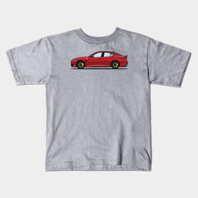 Giulia red Kids T-Shirt by LB Automotive